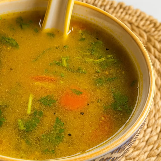 Lemon Ginger Rasam.