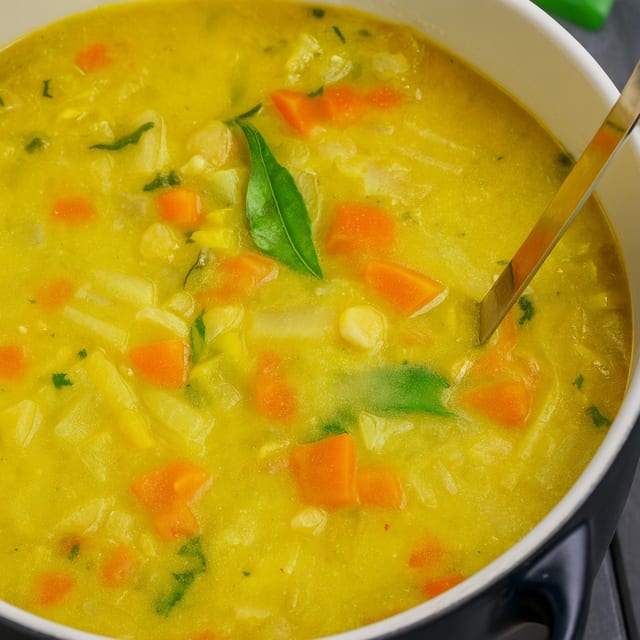 Veg Mulligatawny Soup.