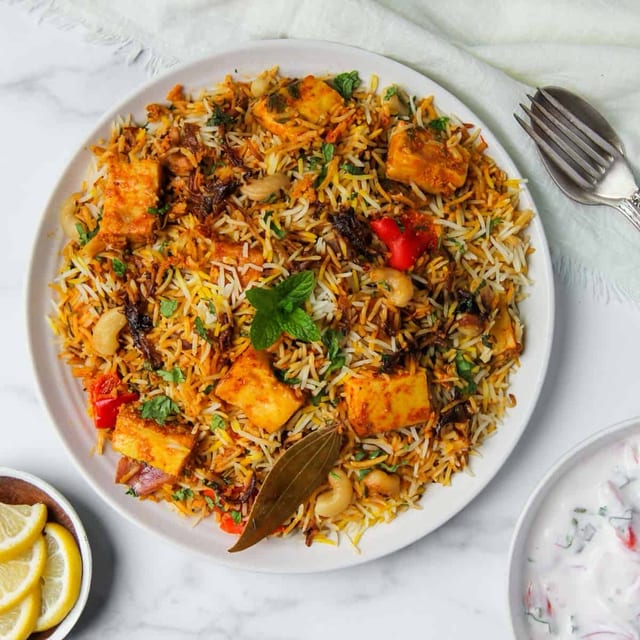 Paneer Biryani.