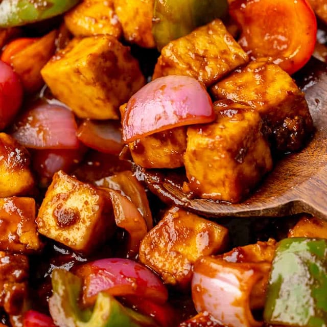 Chilli Paneer.